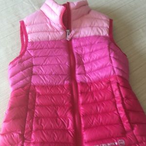 Girls down vest, size 5/6.